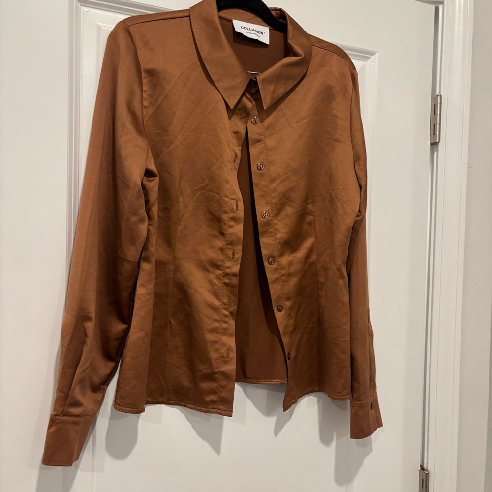 Caracole Brown Button-Up Shirt